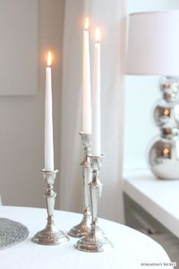 Silver Aluminium Pillar Candlestick Holder Handmade Customized Metal <b>Candle</b> Stand For Home & Event Decor <b>Wedding</b> Centerpieces - Product Image 5