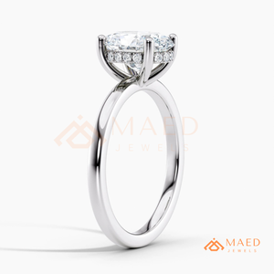 925 <b>Silver</b> Oval Cut <b>Solitaire</b> <b>Ring</b> for Women Elegant Engagement Style Sparkling Jewelry Gift Design - Product Image 6