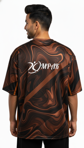 Camiseta de poliéster/algodón de secado rápido, transpirable, con sublimación, estilo casual y urbano, de corte regular, para hombre. - Product Image 4