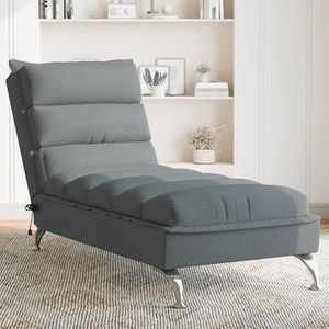 Chaise longue de massage gris foncé - Product Image 1