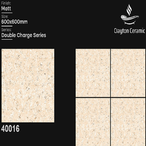 Azulejos de Porcelana CLAYTON CERAMIC para Piso, 600x600mm, Imitación Piedra, Textura Mate, Antideslizantes y Resistentes al Desgaste - Product Image 2