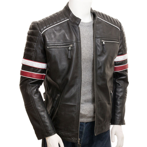 Al Nolan Enterprises <b>Men's</b> PU Leather Hooded <b>Jacket</b> Streetwear Style <b>Waterproof</b> Breathable Quick Dry Eco-Friendly Anti-Bacterial - Product Image 5