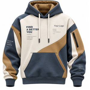 Último Diseño en Sudaderas con Capucha para Hombre, 100% Algodón, Estilo Urbano, Colores y Logotipos Personalizados, Venta al Por Mayor - Product Image 1
