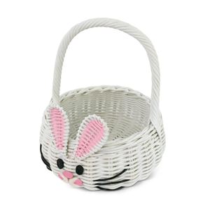 Amazing Rabbit Toy <b>Storage</b> <b>Basket</b> Kids Room Furniture Handwoven <b>Rattan</b> Craft Lovely Animal Shape Organizer <b>Storage</b> Wholesale - Product Image 3