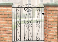 Arco de jardín de metal galvanizado, diseño personalizado, alta calidad, hecho a mano, fabricante de puerta de la India