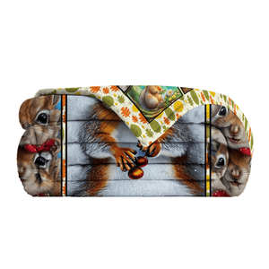 ผ้าห่มลายกระรอกการ์ตูน ผ้าฟลานเนล นุ่ม เบา ดีไซน์สวยงามอเนกประสงค์ สำหรับโซฟา สำนักงาน เตียงนอน ผ้าห่มลายธรรมชาติ - Product Image 2