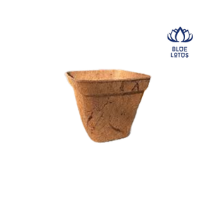 กระถางดอกบัวสีน้ำเงินทรงสี่เหลี่ยม ย่อยสลายได้ เป็นมิตรกับสิ่งแวดล้อม ทนทาน ไม่เคลือบผิว สไตล์วินเทจคลาสสิก สำหรับใช้ในสวน - Product Image 1