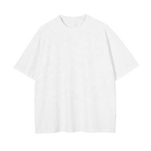 T-shirt homme 95% coton 5%, de haute qualité, Slim, plus long, courbé - Product Image 4