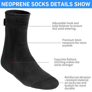 Premium Quality Unisex Neoprene Sand Suitable For Water And Beach Activities Use Anti Slip Lightweight Sand Beach Neoprene <b>Socks</b> - Product Image 2