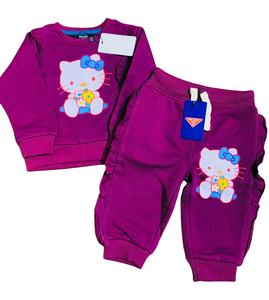 Ensemble de vêtements pour bébé 2 pièces, haut en tricot à col rond et manches longues décontracté pour femme, short à taille élastique - Product Image 4