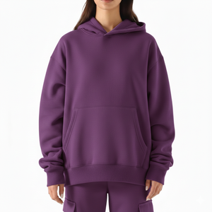 Sudadera con Capucha Oversize Cómoda para Mujer, Holgada, Casual, de Manga Larga, Forro Polar Suave, Ropa Urbana de Moda - Product Image 1
