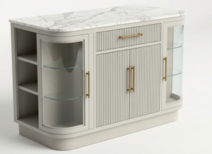 Isla de Cocina, Mueble de Cocina, Silla de Barbero Reclinable, Personalizada, Calidad Premium, Calidad de Exportación, Hecha a Mano, para Interiores - Product Image 2