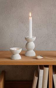 Rustic Wooden Pillar <b>Candle</b> Holder With Black Metal Top <b>Small</b> Size For Tabletop Dining Room And Living Room Decor - Product Image 4