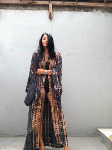 ชุดกิโมโนตัวยาวสำหรับทั้งผู้หญิงและผู้ชาย,ชุดกิโมโนยาวสไตล์กิโมโนสำหรับวันหยุดฤดูร้อน - Product Image 5