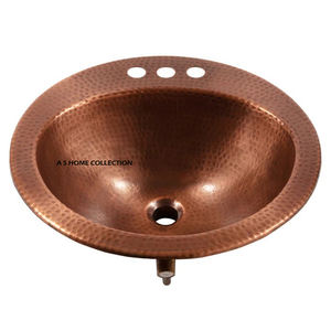 Éviers de salle de bain en cuivre style floral, qualité supérieure, design artisanal, classiques et élégants, vente chaude, prix bas - Product Image 2