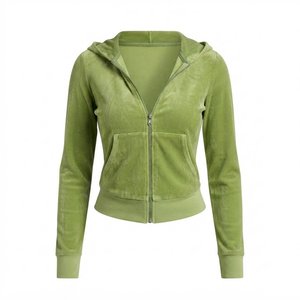Sudadera con Capucha y Estampado de Leopardo para Mujer, con Cierre de Cremallera, Logotipo Bordado Personalizado, Ropa Casual de Otoño, Alta Venta - Product Image 1
