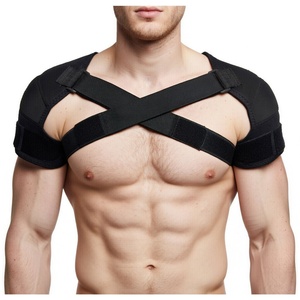 Soporte de espalda superior de alta calidad, cinturón de soporte para hombros, soporte de hombros doble ajustable de neopreno personalizado - Product Image 1