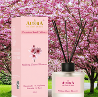 Diffuseurs à bâtonnets en verre personnalisés, prix usine, 200 ml, bâtonnets en rotin, huile essentielle longue durée, vanille naturelle premium