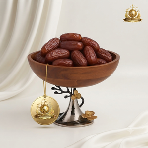 Cuenco de metal martillado plateado con asas florales doradas, calentadores de alimentos premium y cazuelas, vajilla al por mayor - Product Image 2
