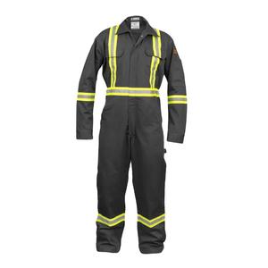 Overol de Polialgodón con Cierre Frontal y Cinta Reflectante de 2'', Overol de Seguridad Protector, Uniformes de Trabajo - Product Image 3