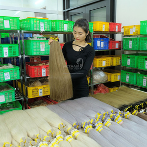 ผู้ผลิตมืออาชีพขายส่งผู้ขายผมบริสุทธิ์รวมกลุ่มผมมนุษย์ 100% ผมดิบจํานวนมากนุ่มและเป็นไหมคุณภาพสูง - Product Image 2