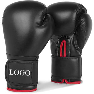 Guantes de Boxeo Profesionales de Diseño Clásico en Cuero Genuino para MMA, Cómodos y de Alta Calidad para Entrenamiento, 12oz 16oz - Product Image 1