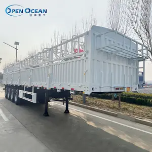 Hoge Kwaliteit 3-As 40-100 Ton Bulk Cargo Transport Hek Oplegger