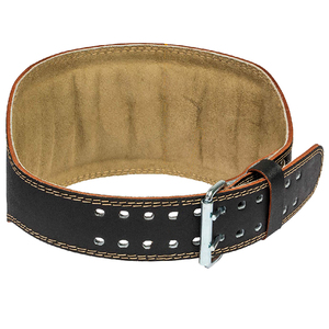 Cowhide Leather Heavy Duty <b>Strong</b> Adjustable Non-Slip Gym Weight Lifting Back Support Fitness Belt Cheap Price OEM Belt - Product Image 6
