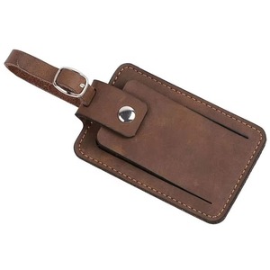 Top-Grain Genuine Leather Luggage Tags Luxury Travel ID Labels for <b>Suitcases</b> Handcrafted Full Grain Leather Travel Tag LTG-0325 - Product Image 1