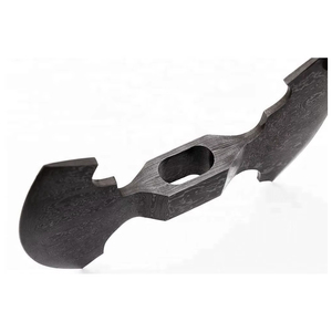 Hacha Vikinga de Doble Hoja con Cabeza de Acero de Damasco Forjado, Multifuncional, de Lujo, de 11 Pulgadas, con Borde Liso - Product Image 1