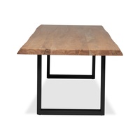 Table basse moderne de luxe en bois massif, grande, en noyer foncé, minimaliste, sur piétement, tambour cannelé, pliable, portable, personnalisable, facile à assembler