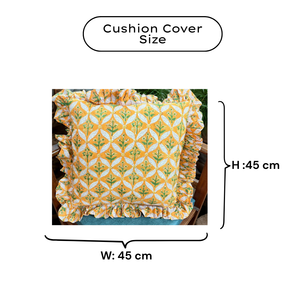 Funda de Cojín Bohemia Hecha a Mano de Algodón, Estampada con Bloques, Ecológica, Duradera y Suave, para Hogar, Hospital, Hotel - Product Image 6