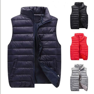Chaleco de Invierno para Hombre, Relleno de Poliéster, Ultraligero, Sin Mangas, Chaqueta Acolchada, Impermeable, Reversible, con Cuello Alto, a Prueba de Viento - Product Image 1