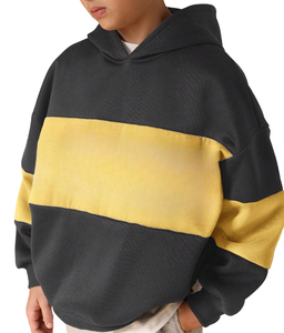 Nouvelle Arrivée Enfants – Sweat à Capuche Doublé 100% Coton, Coupe Droite Épaules Tombantes, Style Urbain avec Logo - Product Image 4