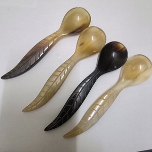 Handmade Natural Buffalo Horn <b>Spoon</b> with Mirror Polish-Party Dining <b>Serving</b> Gift - Product Image 1