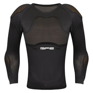 เสื้อเกราะนิรภัยสำหรับขี่มอเตอร์ไซค์คุณภาพสูง สีดำ แขนยาว ผลิตจากโพลีเอสเตอร์ผสมสแปนเด็กซ์ สำหรับมอเตอร์ครอส เหมาะสำหรับทุกเพศ - Product Image 1