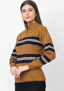 High Quality Thick Quick Dry Soft Touch Half Zip Sweater for Women Office Casual Wear From India Exporter at Unbeatable Price - Product Image 3