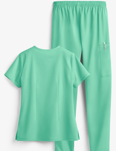Ensemble de blouses médicales unisexe en rayonne tissée, infroissable, résistant à la décoloration, écologique, respirant, uniforme d'hôpital, personnalisable OEM, Bangladesh - Product Image 4