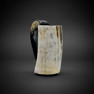 Natural Handmade Buffalo Horn Drinking <b>Mug</b> Coffee <b>Mug</b> and decorative <b>mug</b> with handle and a Short glass also - Product Image 5