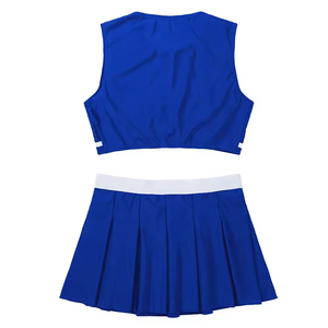 Ensemble de cheerleading sans manches en polyester avec logo personnalisé, respirant, de haute qualité, service OEM, uniforme de cheerleader pour adultes - Product Image 2