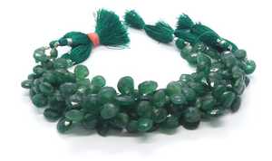 Cuentas facetadas en forma de corazón de esmeralda AAA, cuentas de beryl en forma de corazón para la fabricación de joyas, cuentas de esmeralda en forma de corazón por mayor de proveedor indio. - Product Image 6