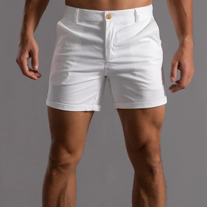 Pantalones Cortos Bermuda KATIN para Hombre, 100% Algodón, Color Sólido, Cintura con Cordón Ajustable, Resistentes al Viento, Logotipo Frontal, Estilo Urbano con Bolsillos - Product Image 6