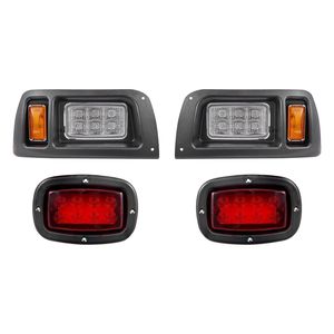 Kit Luci per Golf Cart 12 Volt Omologato per Strada con Fari LED, Luci Posteriori, Indicatori di Direzione e Interruttore di Emergenza con Cablaggio - Product Image 1
