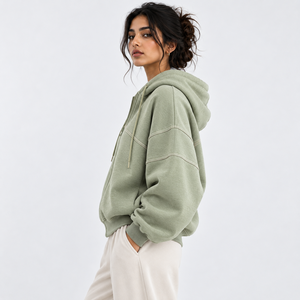Premium <b>Women</b> Zip Up <b>Hoodie</b> Crafted with Cozy Fleece Offers Relaxed Fit <b>Soft</b> Feel <b>Women</b> Zip Up <b>Hoodie</b> with Pocket for Daily Wear - Product Image 4