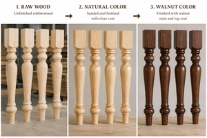 Modern Solid Wood <b>Table</b> Legs with Elegant Design for Dining Office Outdoor & Living Room Use Heavy Duty Home Furniture - Product Image 6
