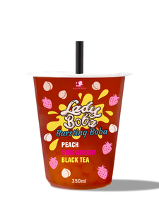 Tasse à thé Boba en plastique PP transparent avec paille - Product Image 6