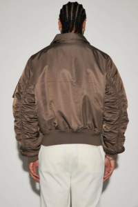 Chaqueta Cortavientos de Nailon para Hombre, Chaqueta Varsity de Béisbol con Cremallera Completa, Chaqueta Bomber de Piloto, Chaqueta Urbana para Hombre - Product Image 4