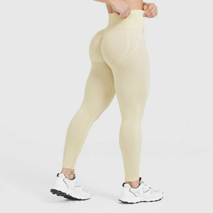 Leggings Deportivos de Cintura Alta para Mujer, Pantalones de Yoga Sin Costuras, Elásticos, para Ejercicio, Fitness, Ropa Deportiva Informal de Verano - Product Image 2
