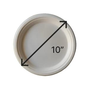 Platos de bagazo de fibra pura y natural, vajilla desechable premium para hoteles, restaurantes y servicio de alimentos, de proveedor indio. - Product Image 1