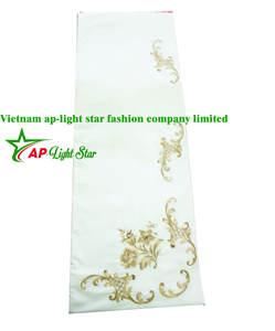 Fresh Vietnam Luxury Embroidered Plain Knitted 100% Cotton Comforter <b>Set</b> 300tc Customizable 8-Piece All-Season Elegant Durable - Product Image 4